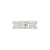18k White Gold 5.02ctw Round and Baguette Diamond Eternity Band