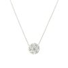 18k White Gold 2.35ctw Multi Diamond Flower Pendant
