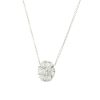 18k White Gold 2.35ctw Multi Diamond Flower Pendant