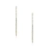 18k White Gold 3.0ctw Diamond Inside-Out Narrow Hoop Earrings
