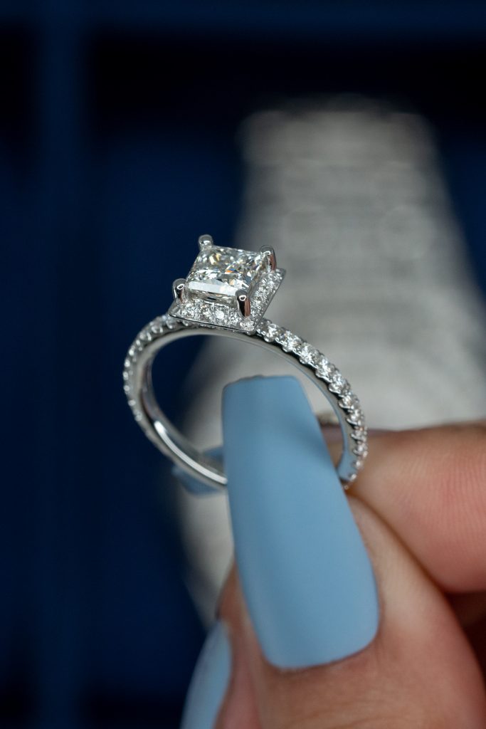 affordable and radiant princess engagement rings