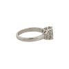 Platinum 3.04ctw Radiant Cut Diamond Engagement Ring with side Trapezoids