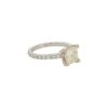 GIA Certified 18k White Gold 2.66ctw Diamond  Engagement Ring