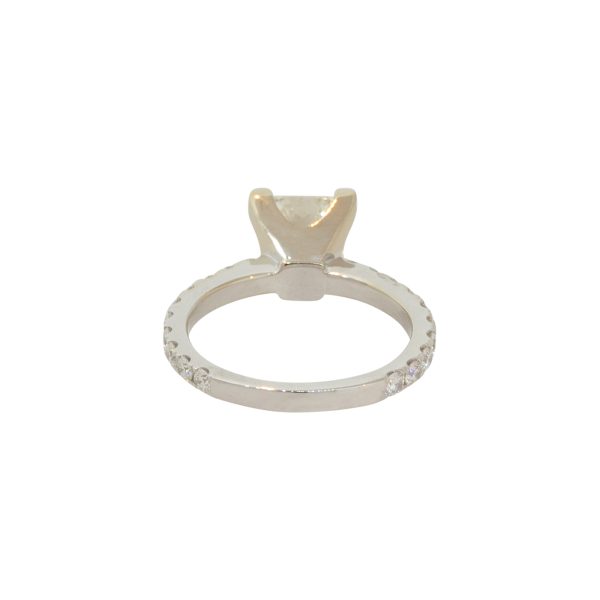 GIA Certified 18k White Gold 2.66ctw Diamond  Engagement Ring