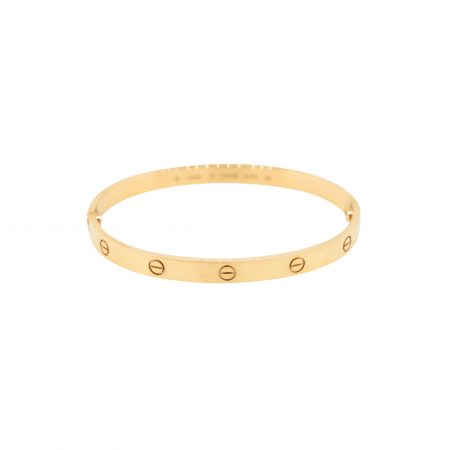 Cartier LOVE 18k Rose Gold Size 21 Bangle Bracelet