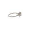 18k White Gold 2.1ctw Round Brilliant Diamond Halo Engagement Ring