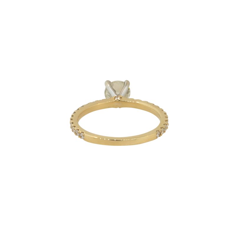 18k Yellow Gold 1.29ctw Old Cut Diamond Engagement Ring
