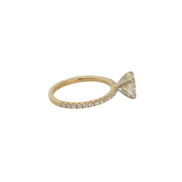 18k Yellow Gold 1.85ctw Diamond Solitaire Engagement Ring