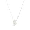 18k White Gold 0.81ctw Pave Diamond Butterfly Necklace