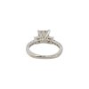 14k White Gold 2.09ctw 3 Stone Princess Cut Diamond Engagement Ring