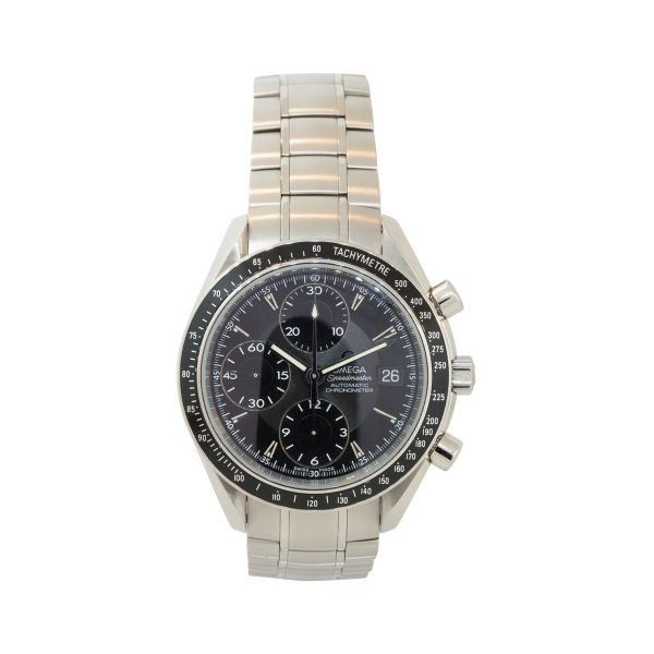 Omega Speedmaster Black Dial Stainless Steel Chronometer Watch