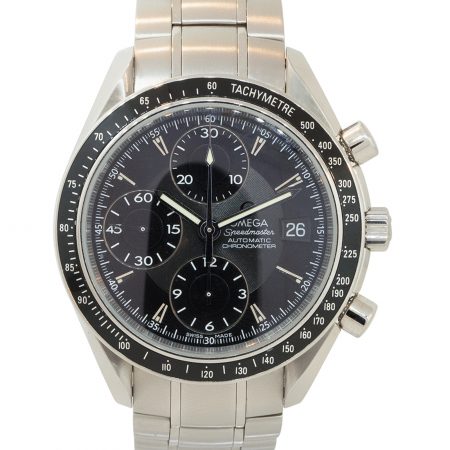 Omega Speedmaster Black Dial Stainless Steel Chronometer Watch