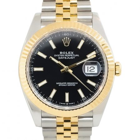 Rolex 126333 Datejust Black Stick Dial Steel and Gold Watch
