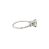 GIA Certified 14k White Gold 1.45ctw 3 Stone Cushion Diamond Engagement Ring