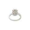 18k White Gold 1.26ctw Mosaic Diamond Octagonal Engagement Ring
