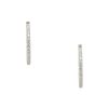 14k White Gold 10.0ctw Diamond Inside-Out Hoop Earrings