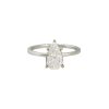 GIA Certified 18k White Gold 1.52ctw Pear Shaped Diamond Engagement Ring
