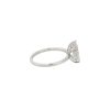 GIA Certified 18k White Gold 1.52ctw Pear Shaped Diamond Engagement Ring