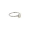 GIA Certified 18k White Gold 1.17ctw Radiant Cut Diamond Engagement Ring