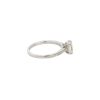 GIA Certified 18k White Gold 1.17ctw Radiant Cut Diamond Engagement Ring