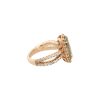 14k Rose Gold 2.80ctw Fancy Brown Oval Diamond Halo Ring
