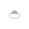 14k White Gold 0.55ctw Mosaic Diamond Halo Engagement Ring