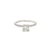 GIA Certified 14k White Gold 1.32ctw Radiant Cut Diamond Engagement Ring