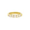 18k Yellow Gold 1.10ctw 5 Diamond Bridal Band Ring