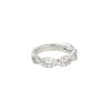 14k White Gold 1.00ctw Braided Diamond Wedding Band