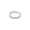 18k White Gold 4.85ctw Emerald Cut Diamond Eternity Band