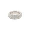18k White Gold 1.59ctw Pavé Diamond Stretch Wedding Band