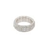 18k White Gold 1.59ctw Pavé Diamond Stretch Wedding Band