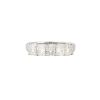 18k White Gold 1.93ctw 5 Stone Radiant Cut Diamond Wedding Band