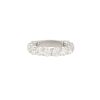 14k White Gold 3.78ctw Round Brilliant 12 Diamond 3/4 Wedding Band