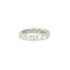 14k White Gold 3.78ctw Round Brilliant 12 Diamond 3/4 Wedding Band