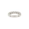 14k White Gold 3.78ctw Round Brilliant 12 Diamond 3/4 Wedding Band