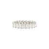 14k White Gold 4.01ctw Radiant Cut Diamond Eternity Band