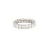 14k White Gold 4.01ctw Radiant Cut Diamond Eternity Band