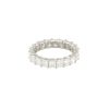 14k White Gold 4.01ctw Radiant Cut Diamond Eternity Band