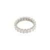 14k White Gold 4.01ctw Radiant Cut Diamond Eternity Band
