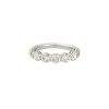 14k White Gold 2.16ctw Round Brilliant Cut 7 Diamond Half-way Band