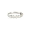 14k White Gold 2.16ctw Round Brilliant Cut 7 Diamond Half-way Band