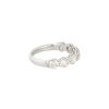 14k White Gold 2.16ctw Round Brilliant Cut 7 Diamond Half-way Band