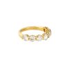 14k Yellow Gold 2.19ctw Round Brilliant 7 Diamond Half-Way Wedding Band