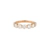 14k Rose Gold 2.19ctw Round Brilliant Cut 7 Diamond Half-way Band