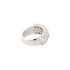 18k White Gold 4.32ctw Round and Oval Cut Half-Way Diamond Band