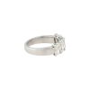 18k White Gold 2.87ctw 5 Stone Radiant Cut Diamond Wedding Band