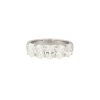 14k White Gold 2.57ctw Oval Shaped 5 Diamond Wedding Band