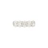 14k White Gold 2.57ctw Oval Shaped 5 Diamond Wedding Band