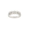 14k White Gold 2.57ctw Oval Shaped 5 Diamond Wedding Band